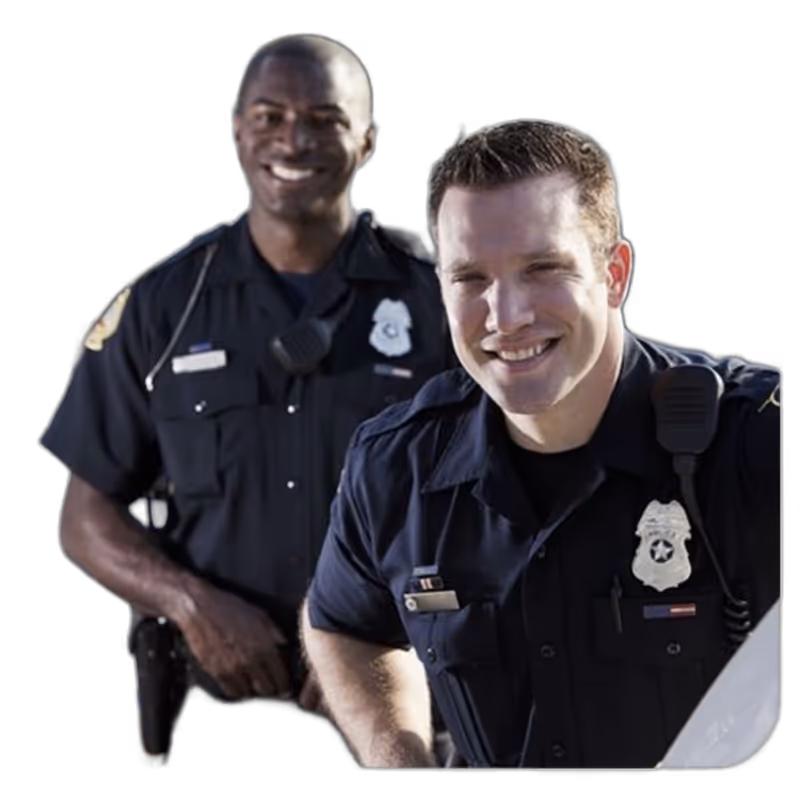 Police officers - First Responders we serve